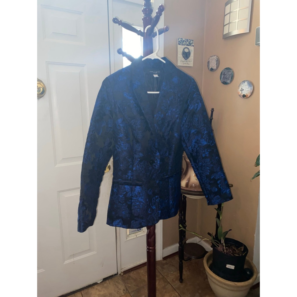 Vintage Simply Styled by Sears Floral Blazer M